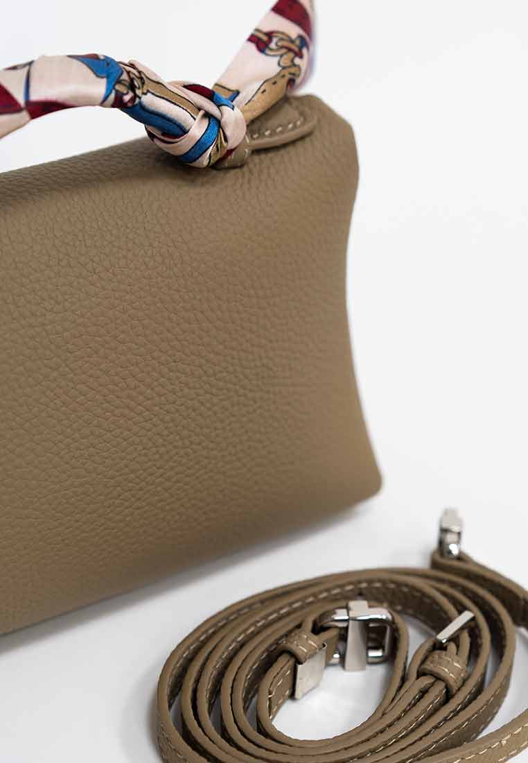 Lilly Top Handle Bag With Scarf Detail