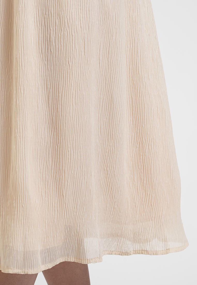 Claudine Structured Two-Tone Midi Dress