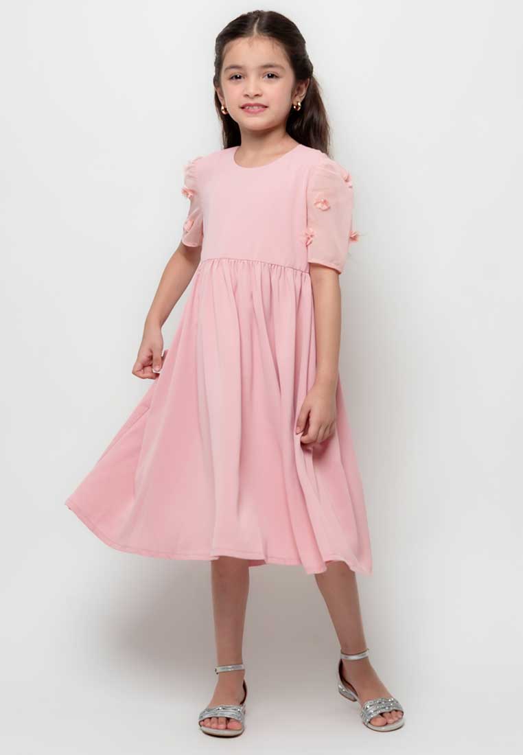 Treehouse Kids Belle Dress with Flower Applique