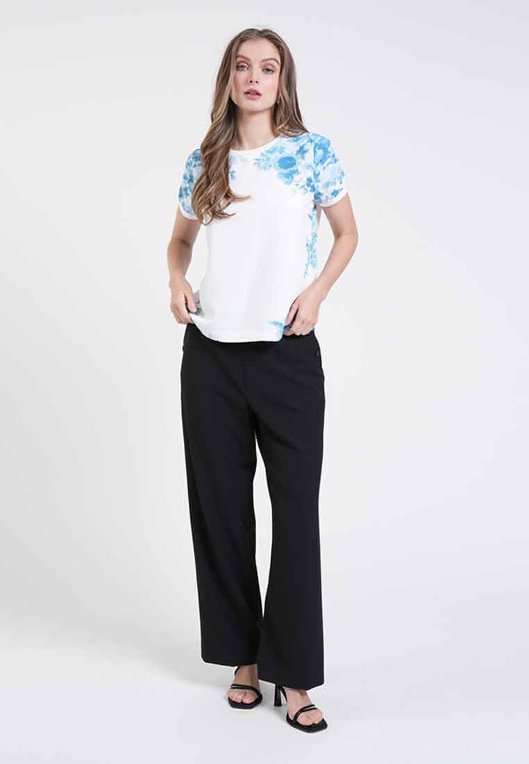 Glenda Watercolor Floral Blouse