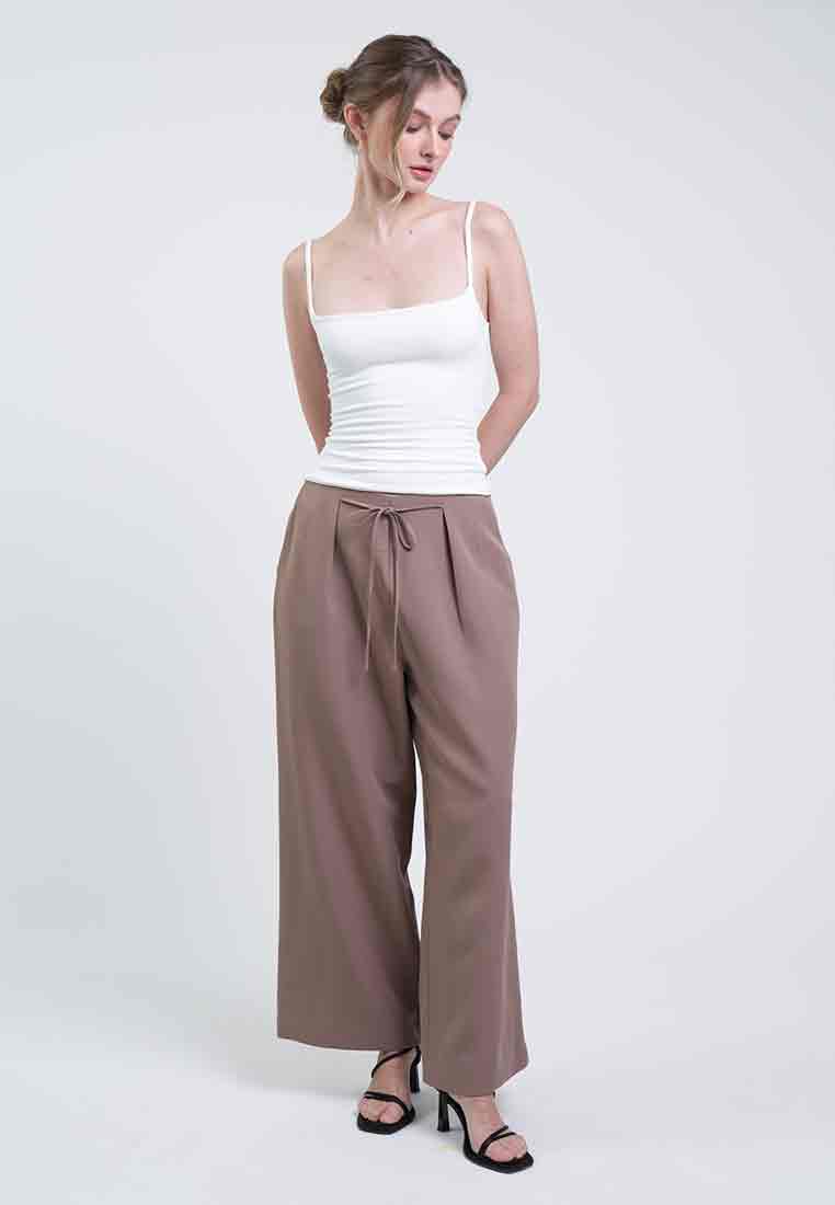 Rowan Tie-Waist Wide-Leg Pants