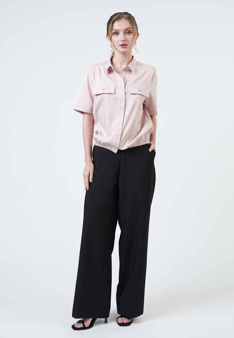 Kinsley Elastic Hem Utility Top