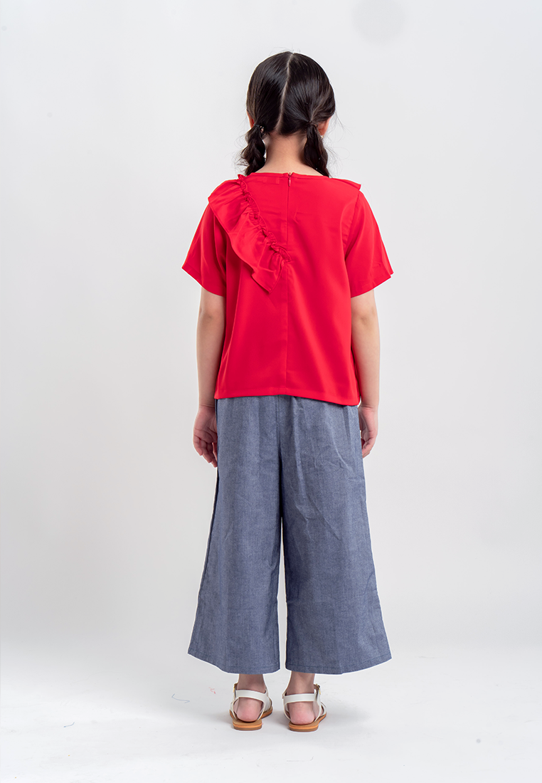 Treehouse Kids Ellianne Top with Ruffle Detail