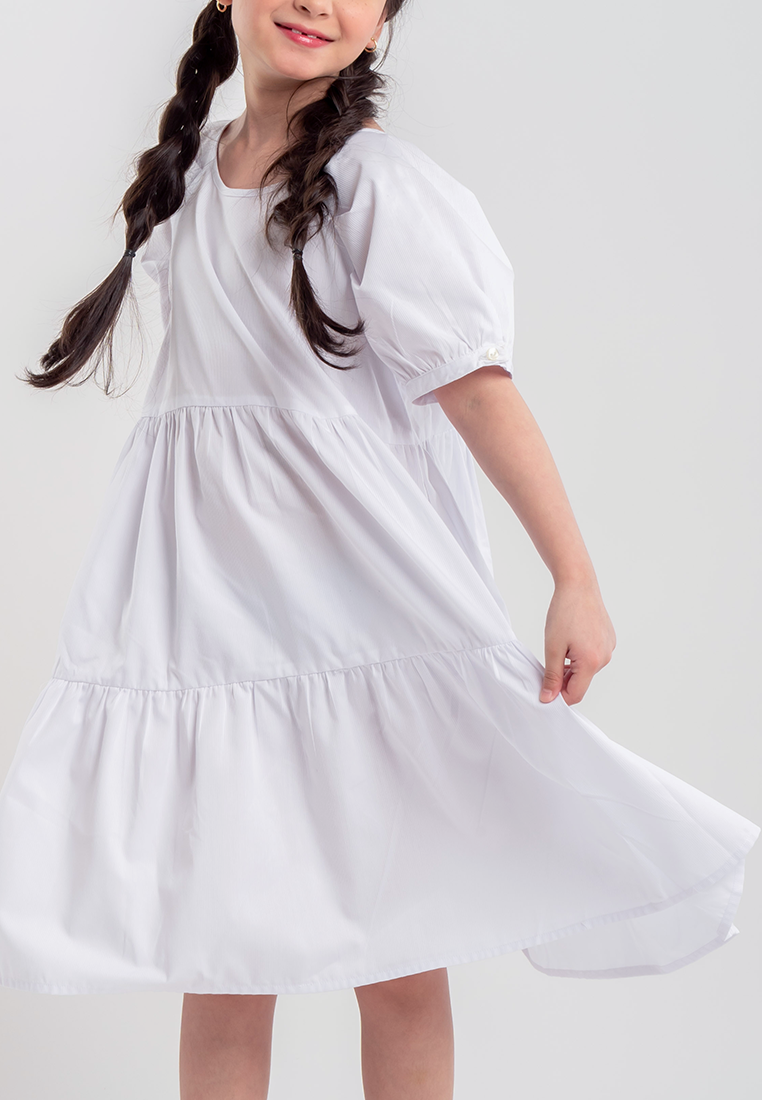 Treehouse Kids Zenaya Dress with Puff Sleeves
