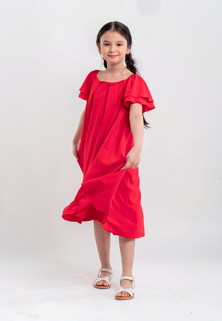 Treehouse Kids Celenee Dress with Pleat detail