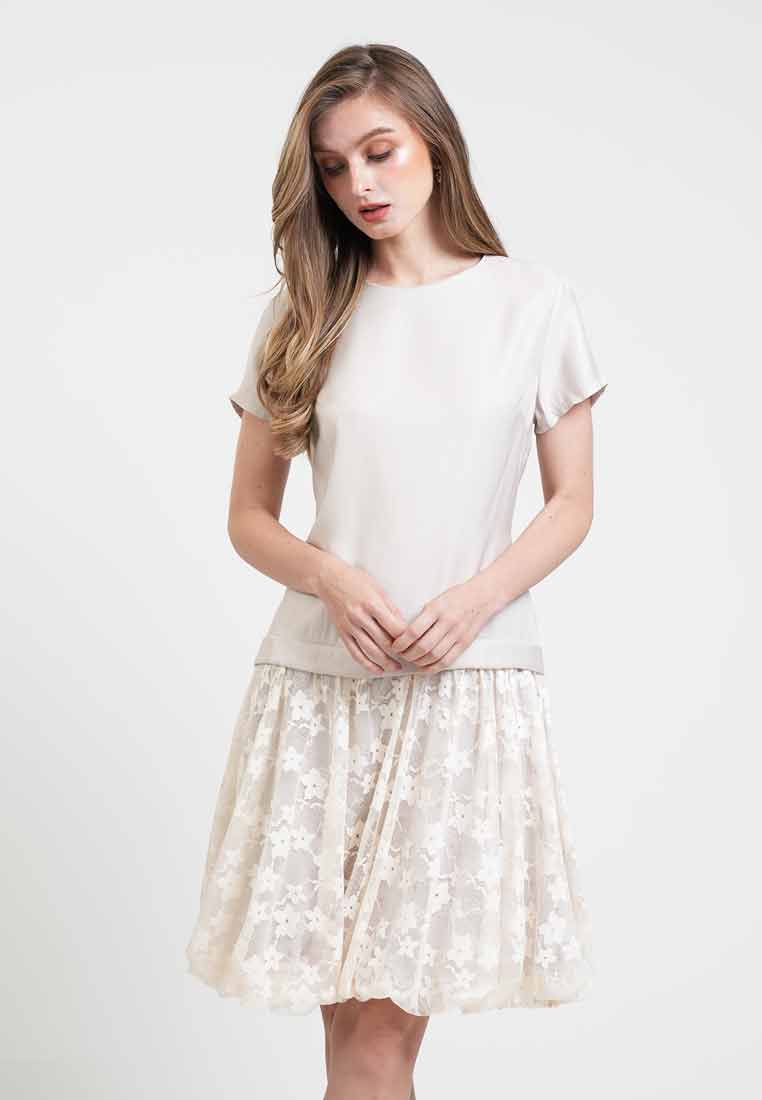 Sophie Floral Laced Midi Dress