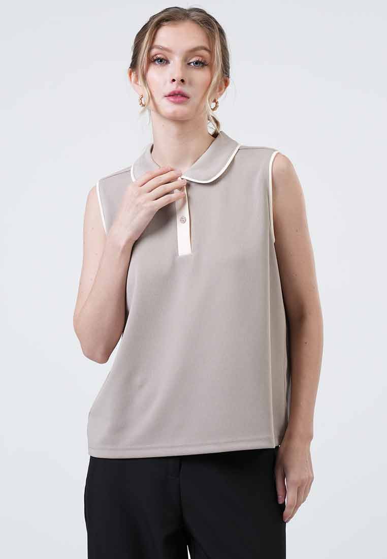 Cassy Contrast Trim Knit Top