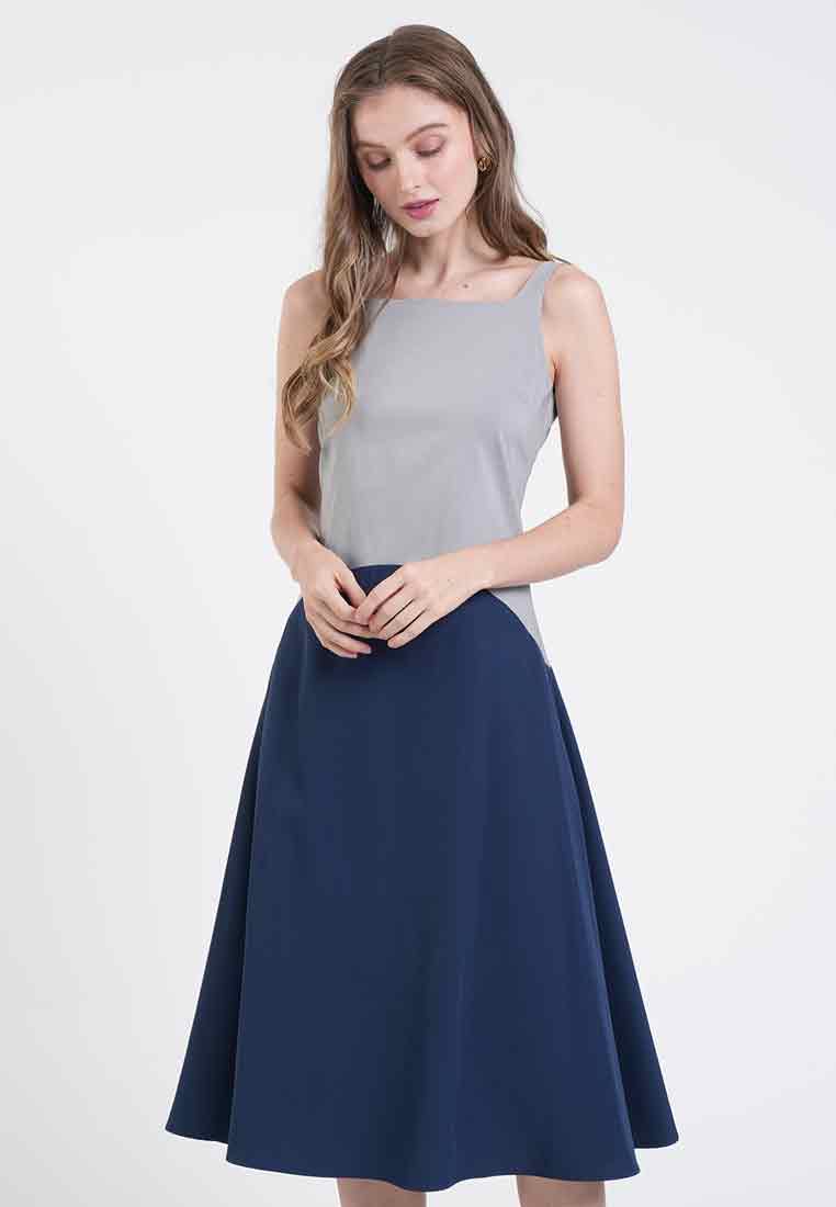 Claire Color-Block Sleeveless Dress