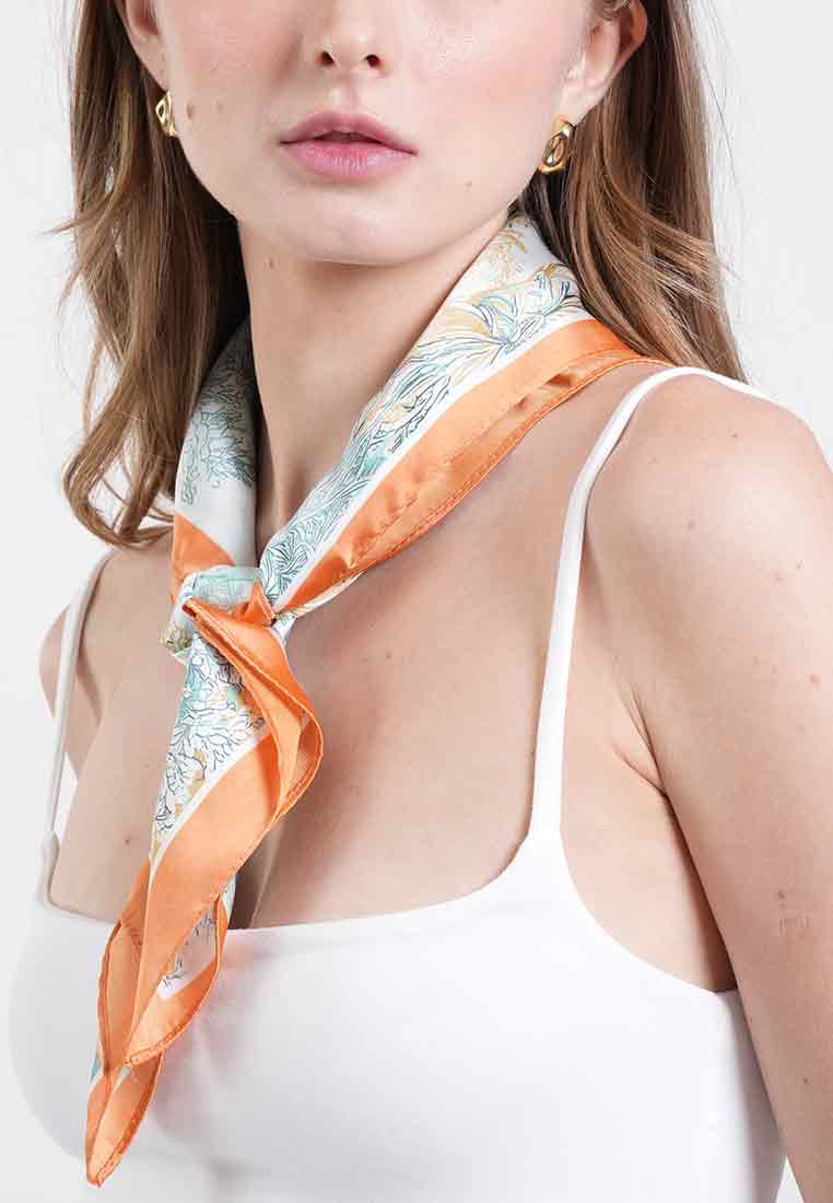 Botanical Abstract Square Scarf