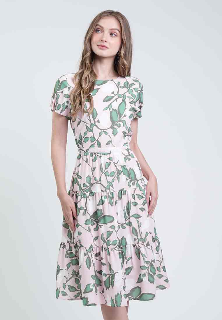 Danica Romantic Floral A-Line Dress