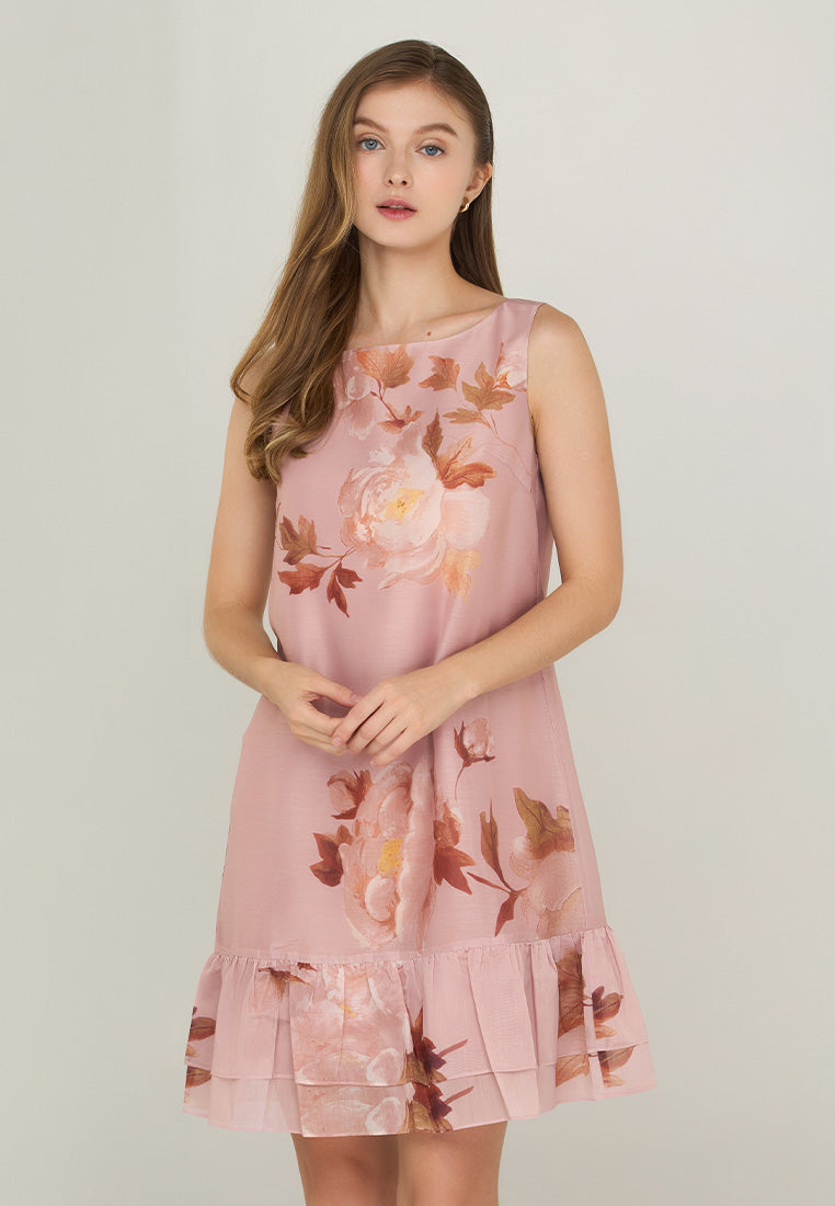 Paper dolls floral print dress hotsell