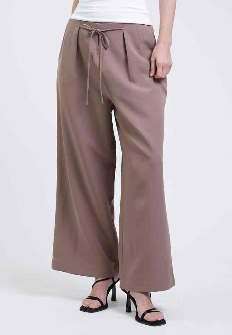 Rowan Tie-Waist Wide-Leg Pants