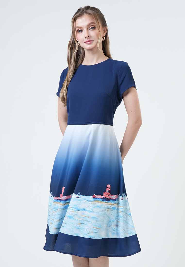 Abito Donna Paper Dolls Trim Illusion - Vestito Alla Moda