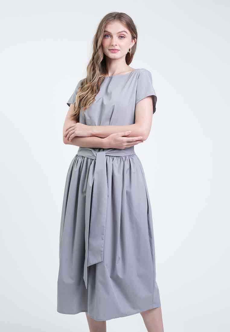 Andie Tie-Waist Cotton Shift Dress