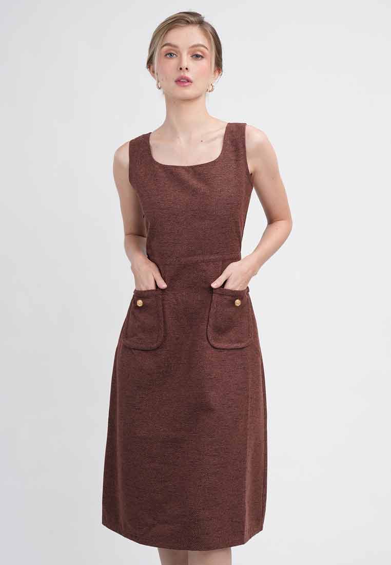 Leah Tweed A-Line Pocket Dress