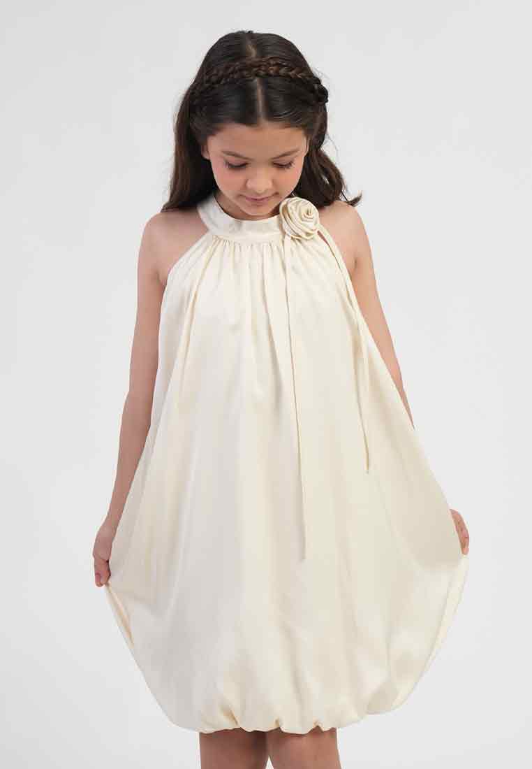 Treehouse  Maisy Halter Rose Accent Girl's Dres