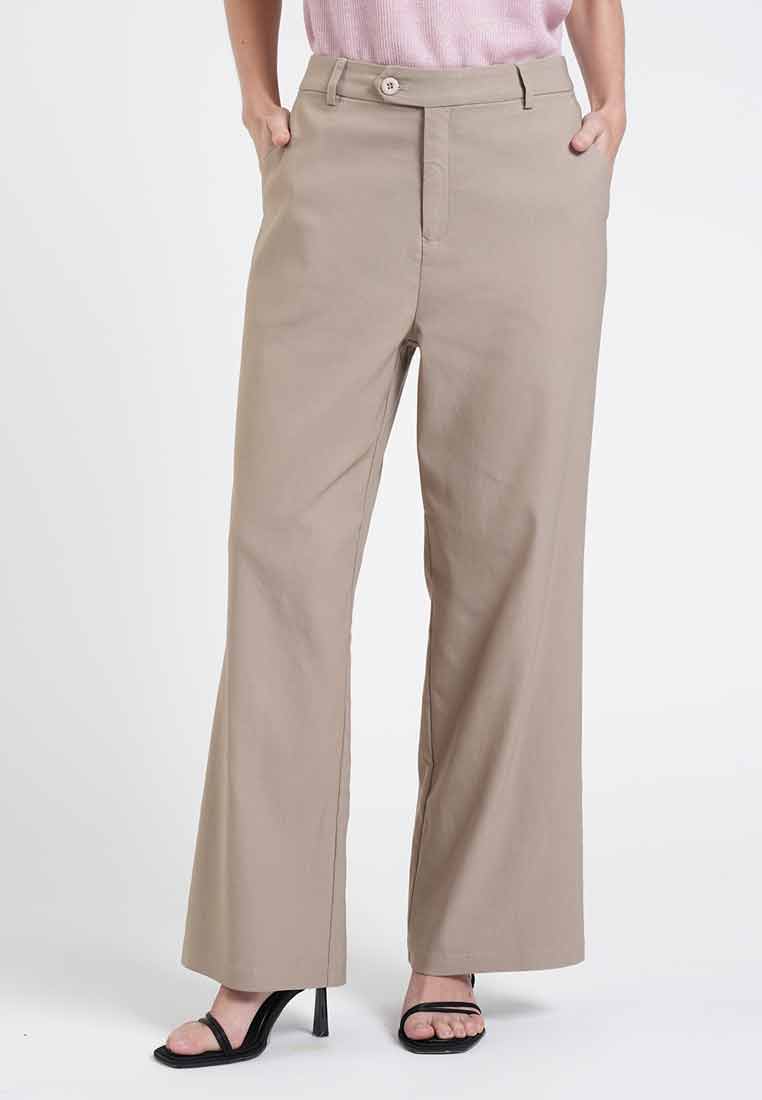 Sloane High-Waisted Straight Pants