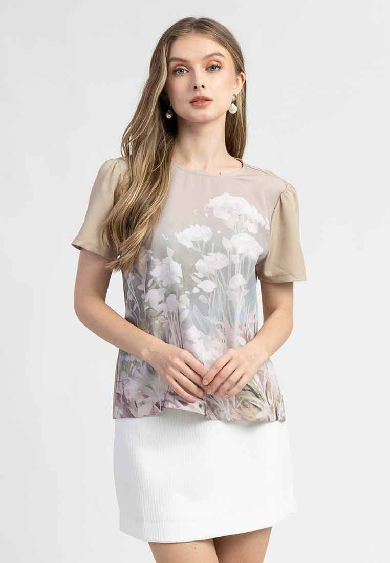 Noelle Floral Printed Relaxed Top