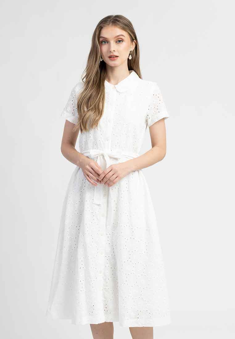 Diana Embroidered Shirt Dress