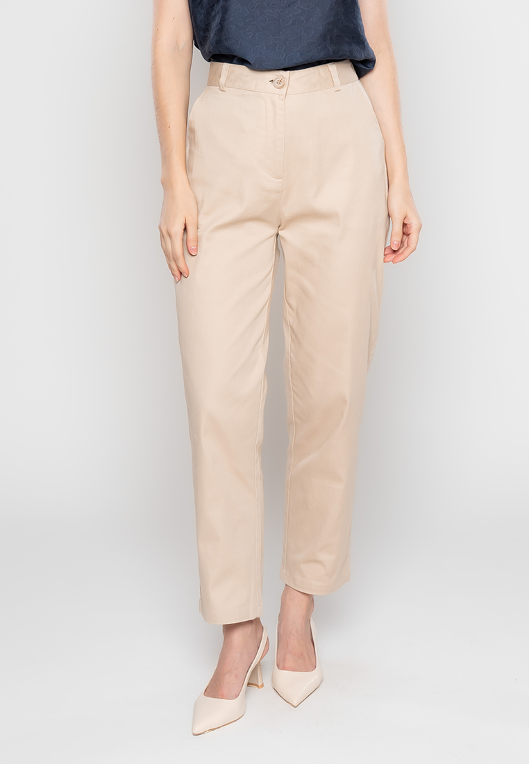 Crezelle Slim-Fit Pants with Pocket Detail