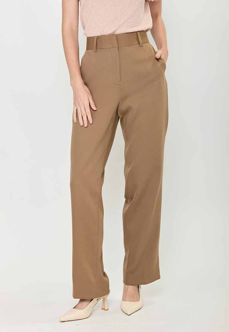 Eliza Jane Relaxed Fit Pants with Belt Loop