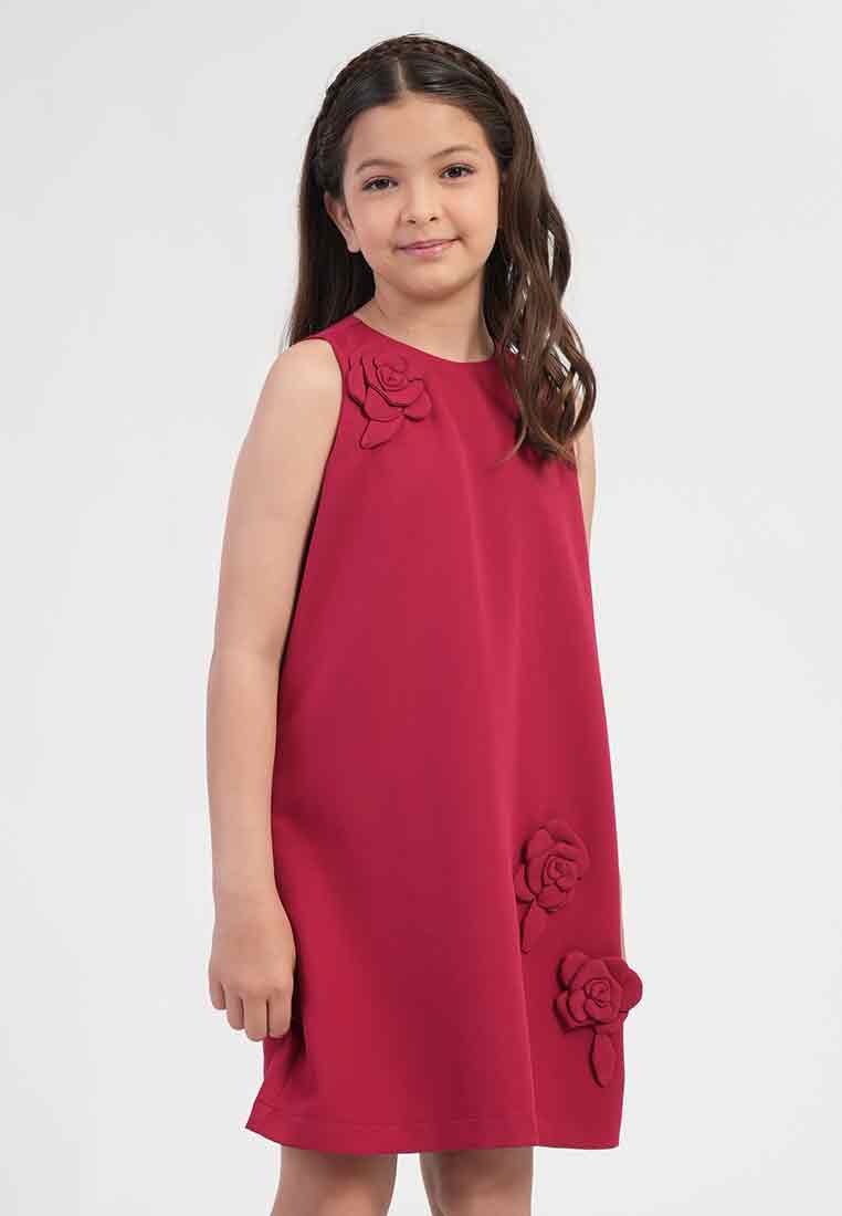 Treehouse Cielo 3D Floral Applique Girl's Dress