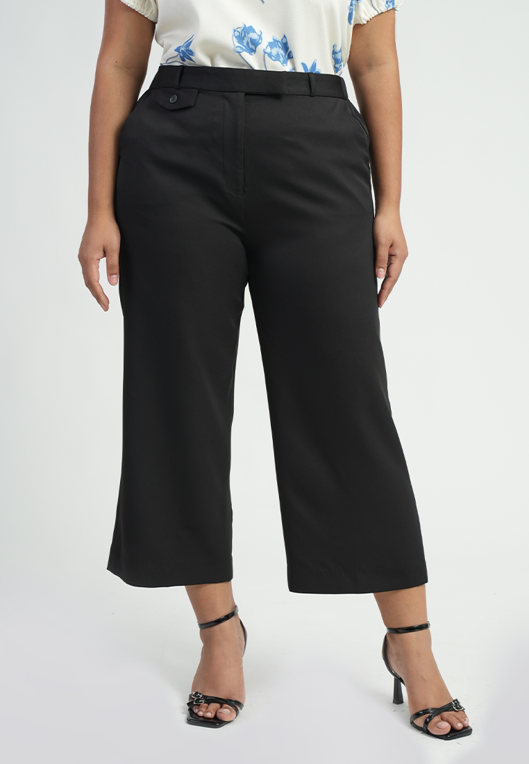 Milly by Paperdolls Llavina High waist Wide-Leg Trouser Pants