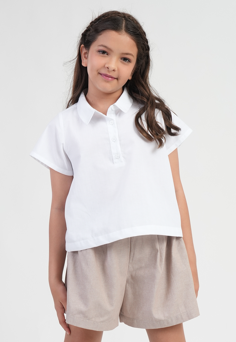 Treehouse Girls Poppy Polo-Style Girl's Blouse