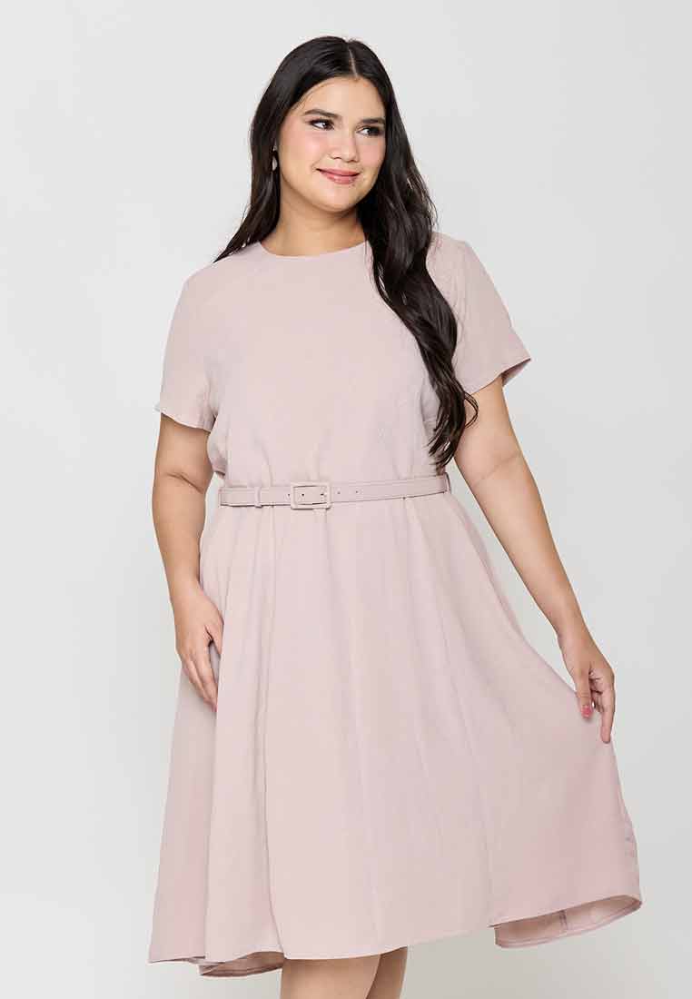 Milly Plus Size Eira Dress with Slanted-Cut Details