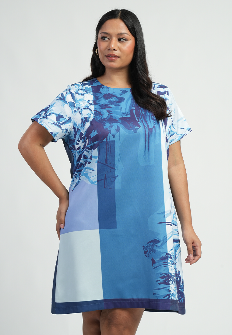 Milly by Paperdolls Danica Floral Panel Shift Dress