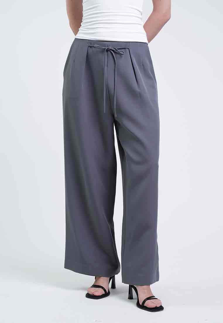 Rowan Tie-Waist Wide-Leg Pants