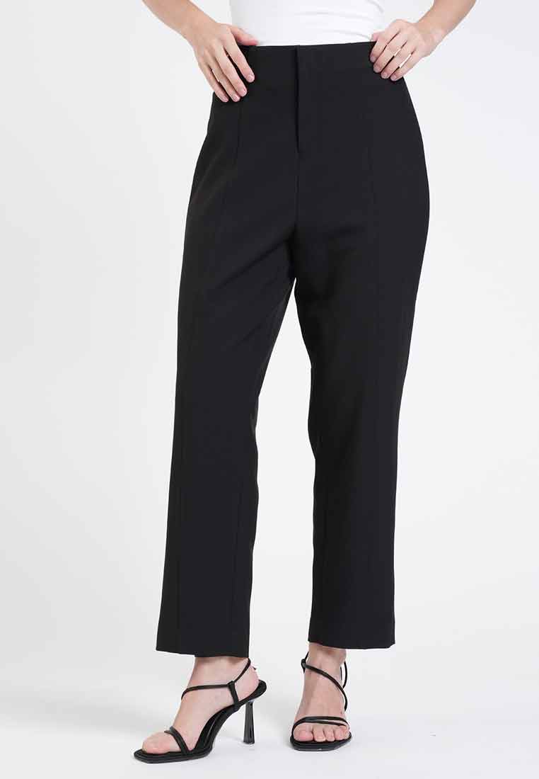 Tara High-Waisted Straight Pants