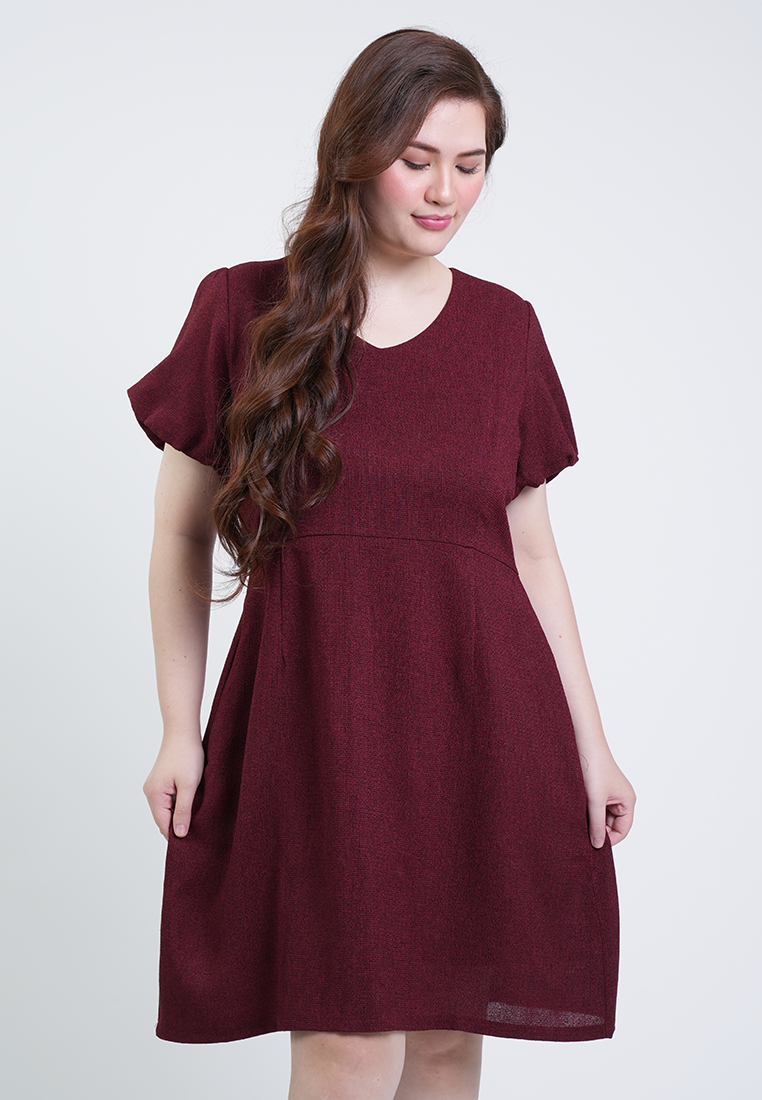 Milly Plus Size Angelina Flutter Sleeve Tweed Dress