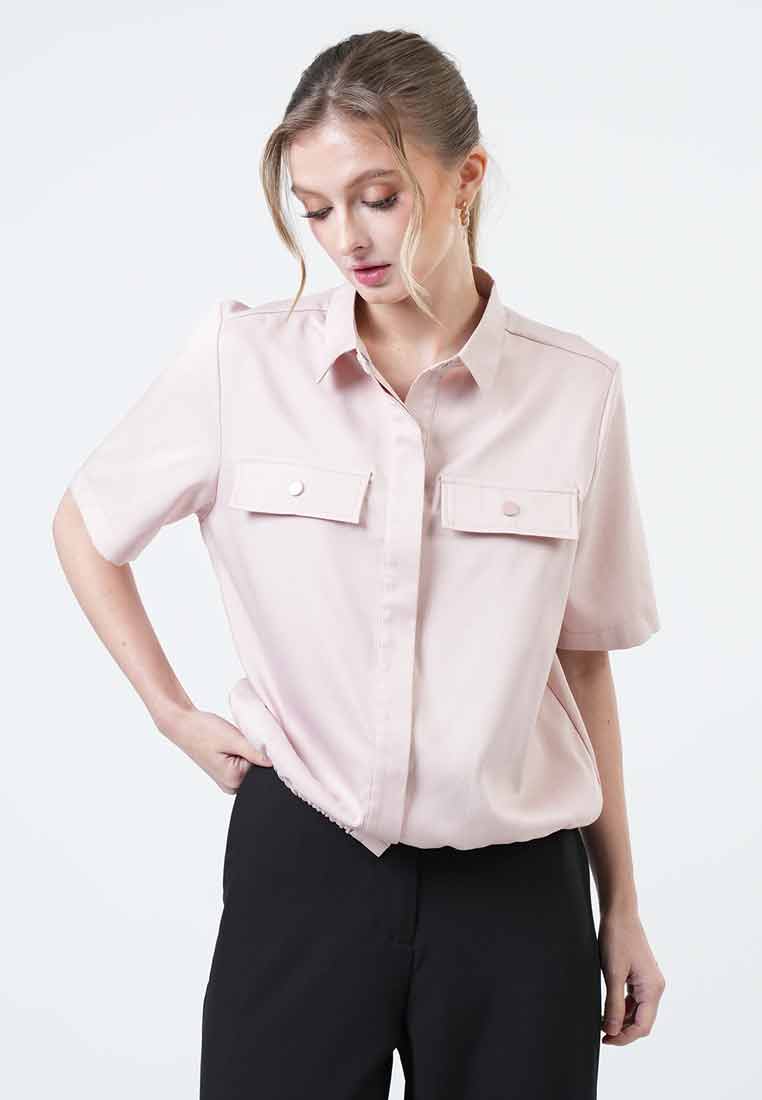 Kinsley Elastic Hem Utility Top