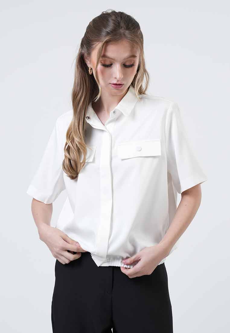 Kinsley Elastic Hem Utility Top