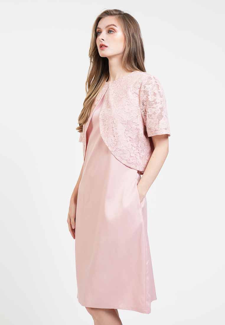 Penelope Detachable Bolero Midi Dress