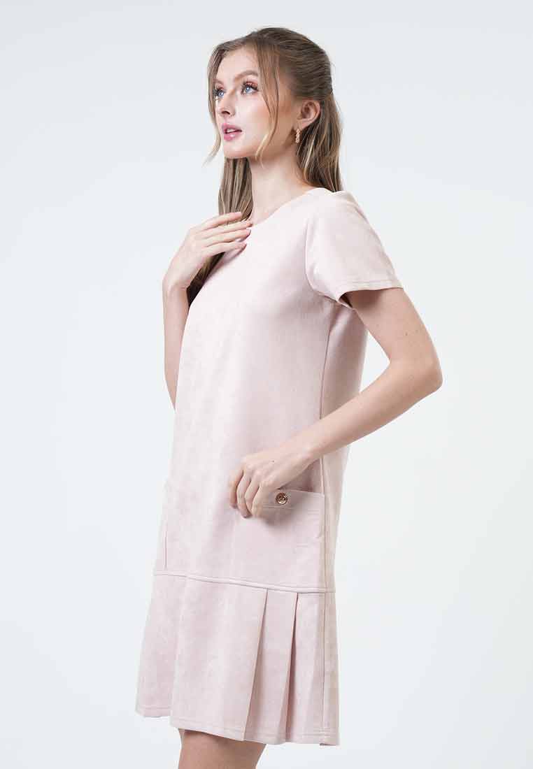 Emma Pleated Pocket Midi Dress