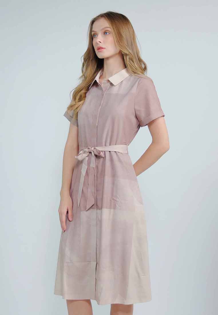 Zafira Button-down Dress with Adjustable Belt