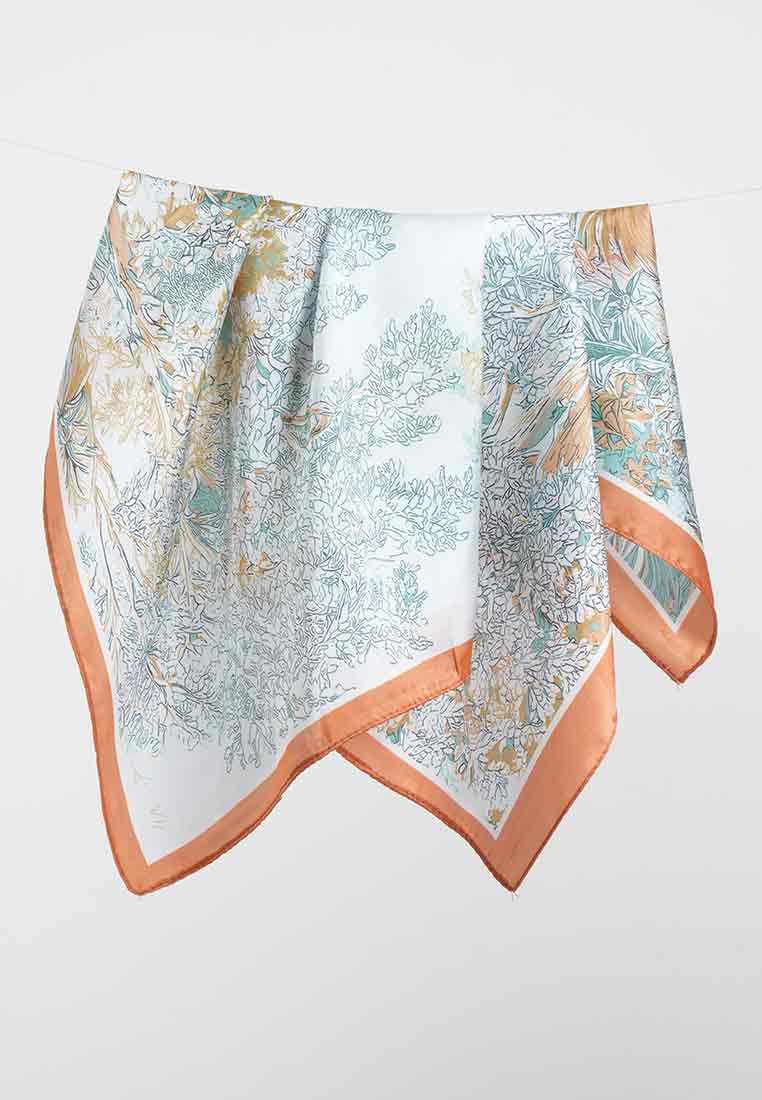 Botanical Abstract Square Scarf