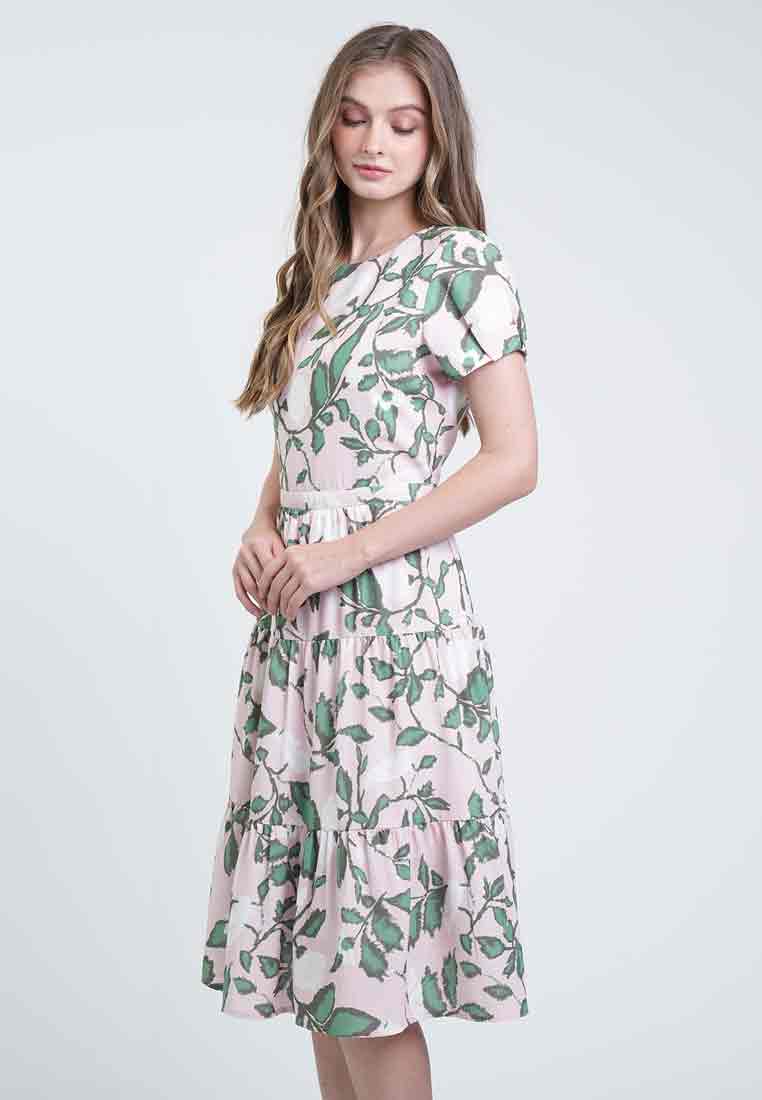 Danica Romantic Floral A-Line Dress