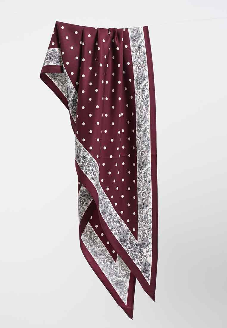 Paisley and Polka Dot Triangle Scarf