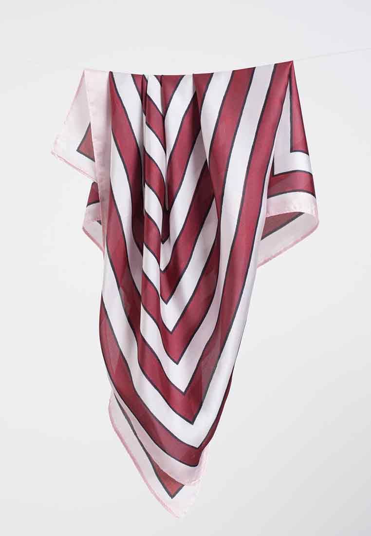 Geometric Illusion Square Scarf