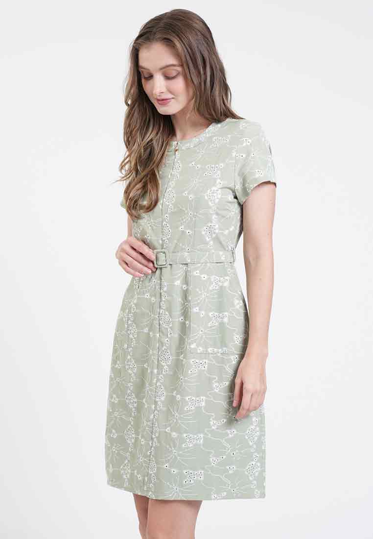 Agatha Embroidered Shift Dress
