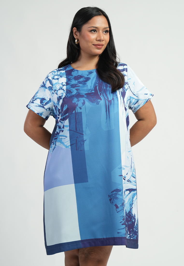 Milly by Paperdolls Danica Floral Panel Shift Dress