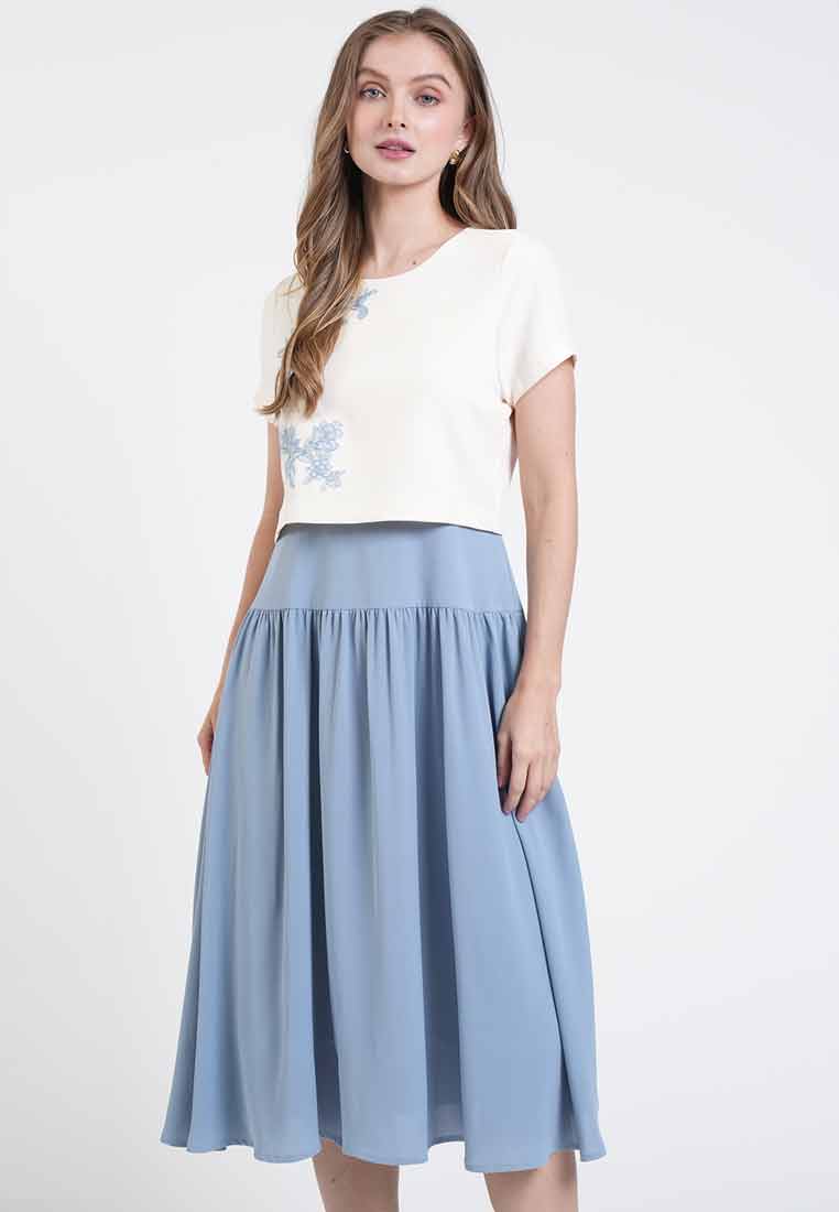 Lanie Floral Embroidered Dress