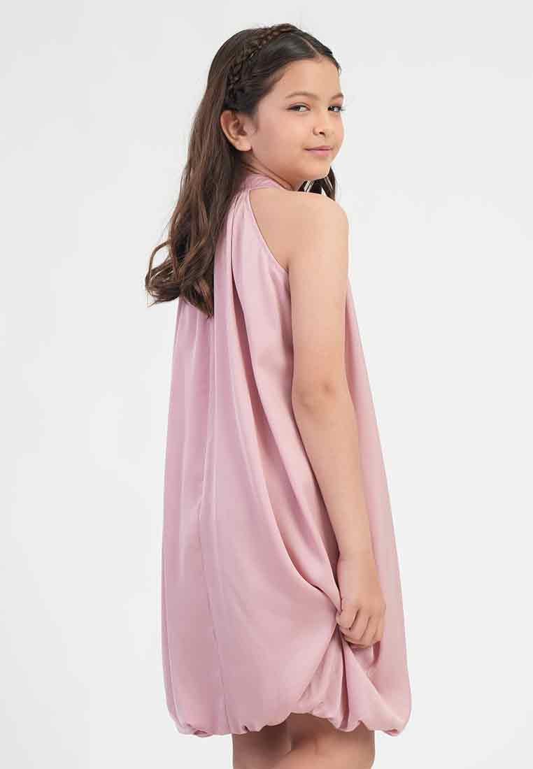 Treehouse  Maisy Halter Rose Accent Girl's Dres