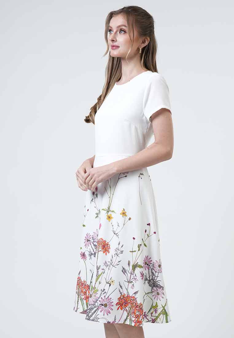 Celestia Botanical A-Line Dress