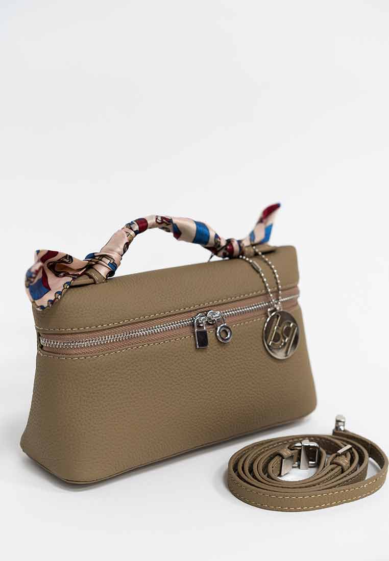 Lilly Top Handle Bag With Scarf Detail
