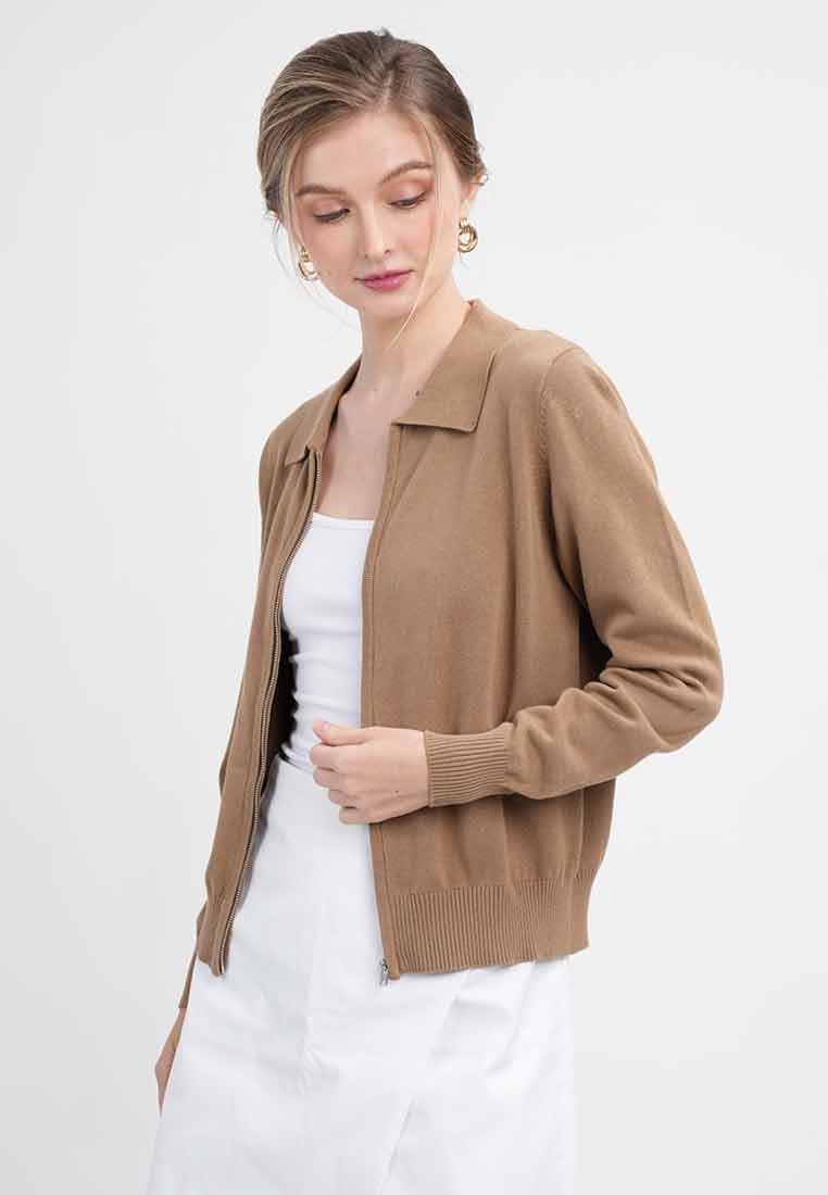 Serena Knit Polo Collar Cardigan