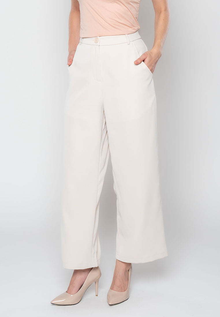 Donella Relaxed-Fit Pants with Pocket Detail